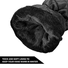 Load image into Gallery viewer, MATCC Ice Scraper Mitt 2 Pack Windshield Snow Scrapers with Waterproof Snow Remover Glove Lined of Thick Fleece Black