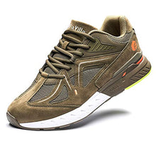 Load image into Gallery viewer, Extra Wide Walking Shoes for Men Wide Width Sneakers for Flat Feet Arch Fit Heel Pain Relief - Rebound Core (7 X-Wide, Army Green)