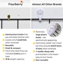 Load image into Gallery viewer, Fourberry Wire Wall Grid Panel - Large - 2 Pack (25.6 x 17.7 in) Black - Includes 20 Black Metal Clips, 5 S Hooks, 6 Wall Hooks - Modern Bulletin Board - Office Organizer Photo Display - Vision Board