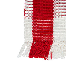 Load image into Gallery viewer, DII Christmas Basics Cotton Holiday Tabletop Collection, Placemat Set, 13x19, Red Tinsel, 6 Piece