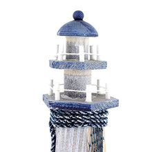Load image into Gallery viewer, Chaomian Home Ornaments Starfish Wooden Lighthouse 10.6" High Nautical Themed Rooms Lighthouse