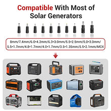 Load image into Gallery viewer, ROCKPALS SP003 100W Foldable Solar Panel for Jackery Explorer/Flashfish/BALDR/Goal Zero/Anker Portable Power Station Generator and USB Devices, Portable Solar Panel Charger with 3 USB Ports