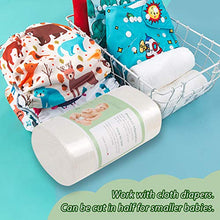 Load image into Gallery viewer, ALVABABY Disposable Flushable Liners for Cloth Diaper, Biodegradable Bamboo Cloth Diaper Liners, Compostable, Fragrance Free and Chlorine Free - 400 Sheets 4BBT02