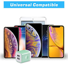 Load image into Gallery viewer, X-EDITION USB Charger Plug, 4-Pack 2.1A Dual Port USB Wall Charger Power Adapter Charging Block Cube Compatible with Phone Xs Max/Xs/XR/X/8/7/6 Plus/5S, Samsung, LG, Moto, Android Cell Phones More