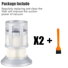 Load image into Gallery viewer, Replacement Filter for Bissell 2156A, 1665, 16652, 1665W Zing Canister Vacuum, Replacement Upright Vacuum Filter Compatible with Bissell Powerforce 1665, Compare to Part 1613056 (2 Pack)