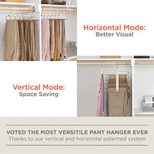 Load image into Gallery viewer, MORALVE Pants Hangers Space Saving - Hangers for Clothes Hanger Organizer - Jean Hangers Pants Rack Scarf Hanger Closet Space Saving Scarf Organizer - Magic Pants Hangers Pants Organizer 1 Pack