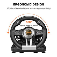 Load image into Gallery viewer, PC Racing Wheel, PXN V3II 180 Degree Universal Usb Car Sim Race Steering Wheel with Pedals for PS3, PS4, Xbox One,Xbox Series X/S,Nintendo Switch