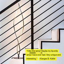 Load image into Gallery viewer, Brightech Twist - Modern LED Spiral Floor Lamp for Living Room Bright Lighting - Built in Dimmer for Bedroom Ambience Or TV Soft Light - Futuristic Indoor Pole Lamp for Offices - Black