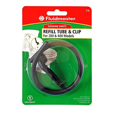 Load image into Gallery viewer, Fluidmaster 218 Toilet Refill Tube and Clip Replacement, For 100,200,200A, 400A and Most Other Valves , Black