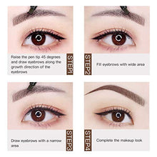 Load image into Gallery viewer, Eyebrow Pencil 2 Packs, Microblading Eyebrow Pencil with a Micro-Fork Tip Applicator Creates Natural Looking Brows Effortlessly and Stays on All Day (brown)