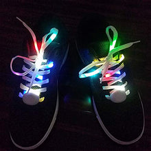 Load image into Gallery viewer, LIHAI Led Light Up Shoelaces with Multicolor Flashing Shoe laces for Night Party