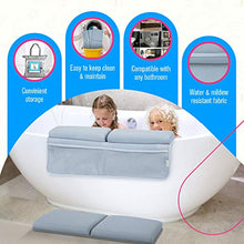 Load image into Gallery viewer, Elis & Alis Bath Kneeler with Elbow Rest Pad, Baby Bath Kneeling Set, Knee and Elbow Cushioned Support, Water Resistant Fabric, Mesh Pocket for Infant Toys & Bathing Accessories