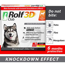 Load image into Gallery viewer, Rolf Club Flea & Tick Collar for Dogs with 3D Level Protect | 6 Months Prevention & Waterproof Repellent | Knockdown Effect Kills Ticks Before Bite | Safe Treatment Control | For Dogs Up to 65 Lb