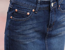 Load image into Gallery viewer, chouyatou Women's Casual Short Denim Skirt (Medium, Lblue)
