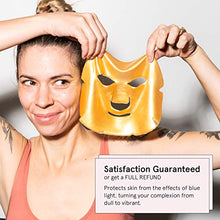 Load image into Gallery viewer, 24k Gold Face Mask (6-Pc) - Vegan Gold Facial Mask - Boosting Collagen Facial Mask - Oro Gold Mask - Energizing Gold Mask For Face by grace and stella