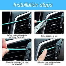 Load image into Gallery viewer, Car Air Conditioner Decoration Strip for Vent Outlet, 20 Pieces Universal Waterproof Bendable Air Vent Outlet Trim Decoration, Suitable for Most Air Vent Outlet, Car Interior Accessories (Red)