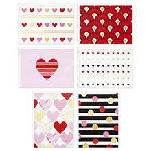 Load image into Gallery viewer, Hallmark Blank Cards Assortment, Hearts and Stripes (24 Cards with Envelopes)