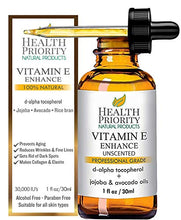 Load image into Gallery viewer, 100% Natural & Organic Vitamin E Oil For Your Face & Skin, Lavender Scented - 15,000/30,000 IU - Reduces Wrinkles & Fade Dark Spots. Raw Vit E Extract Sunflower. (Unscented- 1 Fl Oz (1 pack))