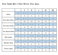 Load image into Gallery viewer, Alex Vando Mens Golf Shirt Moisture Wicking Quick-Dry Short Sleeve Casual Polo Shirts for Men,Blue,XL