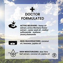 Load image into Gallery viewer, Instant Relief Hemp Cream - jojoba, MSM & Arnica - Relieves Inflammation, Muscle, Joint, Back, Knee, Nerves & Arthritis - Made in USA