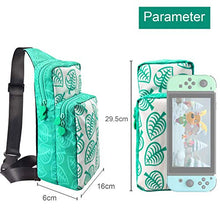 Load image into Gallery viewer, Switch Travel Bag, Compatible for Nintendo Switch / Switch OLED,Console,Dock,Joy-Con&Switch Accessories, Nylon Water Resistant Portable Shoulder Chest Crossbody Side Bag Sling Backpack for Men & Boys