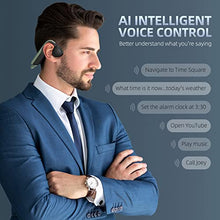 Load image into Gallery viewer, CHENSIVE Bone Conduction Headphones Open Ear Headphones Wireless Bluethooth 5.3 Sport Headphones Waterproof with Microphones for Workouts, Running, Cycling, Driving(Green)
