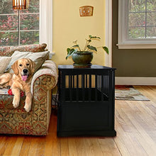 Load image into Gallery viewer, Casual Home Wooden Pet Crate, Black, 27" H