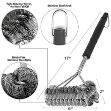 Load image into Gallery viewer, GRILLART Grill Brush Bristle Free & Wire Combined BBQ Brush - Safe & Efficient Grill Cleaning Brush- 17" Grill Cleaner Brush for Gas /Porcelain/Charbroil Grates - BBQ Accessories Gifts for Men