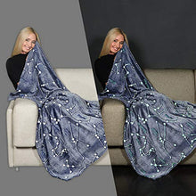 Load image into Gallery viewer, Kanguru Glow in The Dark Constellation Blanket, Christmas Thanksgiving Blanket Gifts for Birthday Kids Women Girls Boy Best Friend