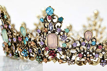 Load image into Gallery viewer, SWEETV Jeweled Baroque Queen Crown - Rhinestone Wedding Crowns and Tiaras for Women, Costume Party Hair Accessories with Gemstones