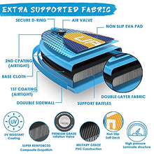 Load image into Gallery viewer, Inflatable Paddle Board Sup - Stand Up Seat Kayak Blow Up Kids 3 Piece Easy Eddy Modular Hard Shell Youth Adults Surf Blue