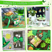 Load image into Gallery viewer, 48Pcs St. Patrick’s Day Wood Gnome Ornaments, Acejoz 8 Styles St. Patrick’s Day Ornaments Decorations with Shamrock, Leprechauns for Tree, Home Decor, Party Decoration