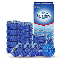 Load image into Gallery viewer, Automatic Toilet Bowl Cleaner Tablets Bathroom Toilet Tank Cleaner,Blue Toilet Bowl Bubbles,Strong Detergent Ability,Long-lasting 300 brushes,Mild Fresh Pine Scent(18 Pack)