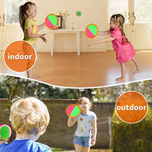 Load image into Gallery viewer, Qrooper Kids Toys Toss and Catch Game Set, Ball Sports Games with 4 Paddles 4 Balls and 1 Storage Bag, Classic Outdoor Games, Beach Games, Yard Games Suitable for Kids Gift Ideal (Orange)