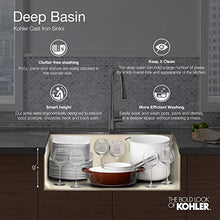 Load image into Gallery viewer, KOHLER Whitehaven Farmhouse Sink, Self-Trimming Tall Apron Front, K-6489-0, White