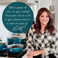 Load image into Gallery viewer, Rachael Ray Brights Nonstick Cookware Pots and Pans Set, 14 Piece, Marine Blue