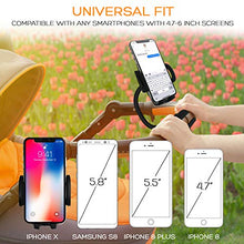 Load image into Gallery viewer, Stroller Phone Holder, Universal Gooseneck Flexible Long Arm Lazy Hands Free Phone Mount Clamp, Stroller Clamp Compatible with iPhone,Android, Galaxy, 360 Degree Rotation,Perfect for Moms on The Go