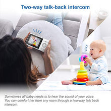 Load image into Gallery viewer, VTech VM819 Video Baby Monitor with 19Hour Battery Life 1000ft Long Range Auto Night Vision 2.8β Screen 2Way Audio Talk Temperature Sensor Power Saving Mode and Lullabies, White