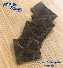 Load image into Gallery viewer, Lucy Pet Hip To Be Square Salmon And Pumpkin Dog Treats 6Oz
