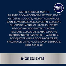 Load image into Gallery viewer, NIVEA MEN Cool Body Wash with Icy Menthol, 3 Pack of 16.9 Fl Oz Bottles