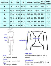 Load image into Gallery viewer, GRACE KARIN Women's Soft Knit Sweaters 3/4 Sleeve Open Front Cropped Bolero Cardigans (Black&Yellow,XL