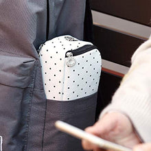 Load image into Gallery viewer, ANGOOBABY Large Pencil Case Big Capacity 3 Compartments Canvas Pencil Pouch for Teen Boys Girls School Students (Black Dot)