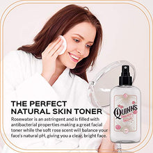 Load image into Gallery viewer, Quinn’s Facial Toner Mist with Pure Rosewater. Alcohol Free Moisturizer and Skincare for Face, Hair and More. 8 Ounce.