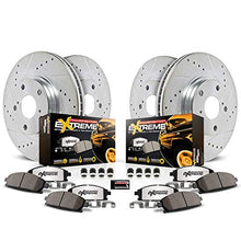 Load image into Gallery viewer, Power Stop K2070-36 Front and Rear Z36 Truck & Tow Brake Kit, Carbon Fiber Ceramic Brake Pads and Drilled/Slotted Brake Rotors