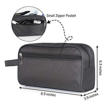 Load image into Gallery viewer, Toiletry Bag for Men - Portable Hanging Dopp Kit, Polyester Travel Organizer with 4 Sizes Shoes Bags for Toiletries Accessories, Black