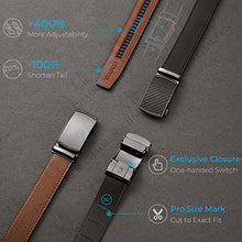 Load image into Gallery viewer, Mens Belt, Chaoren Ratchet Belt Dress with 1 3/8" Genuine Leather, Slide Belt with Easier Adjustable Buckle, Trim to Fit