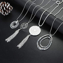 Load image into Gallery viewer, CASSIECA Long Pendant Necklace for Women Tassel Statement Necklace Set for Sweater Jewerly Accessories