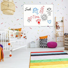 Load image into Gallery viewer, Lockways White Board Dry Erase Board 48 x 36 - Magnetic Whiteboard 4 X 3, Silver Aluminium Frame, Set Including 1 Detachable Aluminum Marker Tray, 3 Dry Erase Markers, 8 Magnets