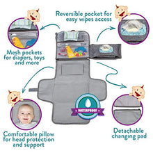 Load image into Gallery viewer, Portable Diaper Changing Pad, Portable Changing pad for Newborn Girl & boy - Baby Changing Pad with Smart Wipes Pocket – Waterproof Travel Changing Station kit - Baby Gift by Kopi Baby