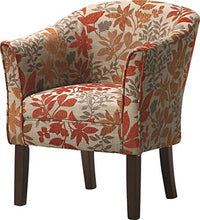 Load image into Gallery viewer, Upholstered Accent Chair Multi-color and Cappuccino